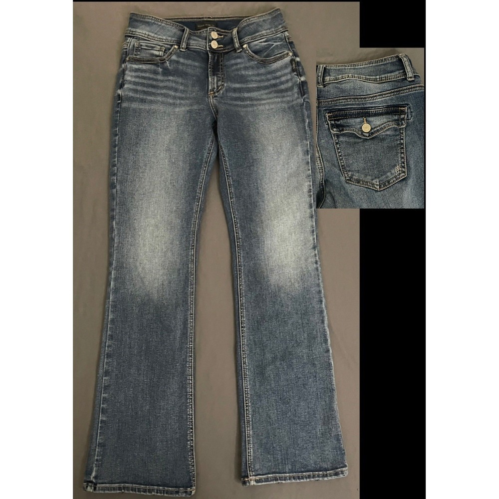 Silver Jeans Co. Jeans Womens 29/31 Denim Mid Rise Suki Slim Boot Medium Wash